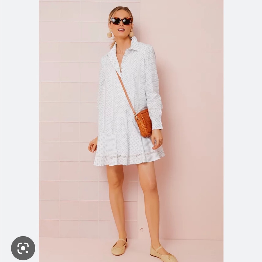 Tuckernuck Malibu Mornings Lace Inset Callahan Shirt Dress